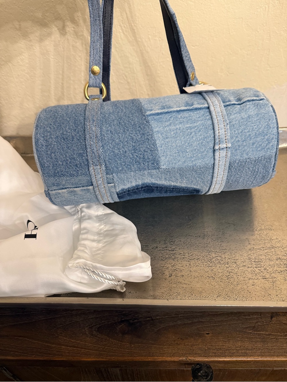 COACH - Originals Kisslock 28 Denim Barrel Bag - Picture 12 of 12